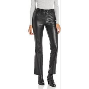 PAIGE - High Rise Manhattan Boot Vegan Leather in Black - Size 26 NWT